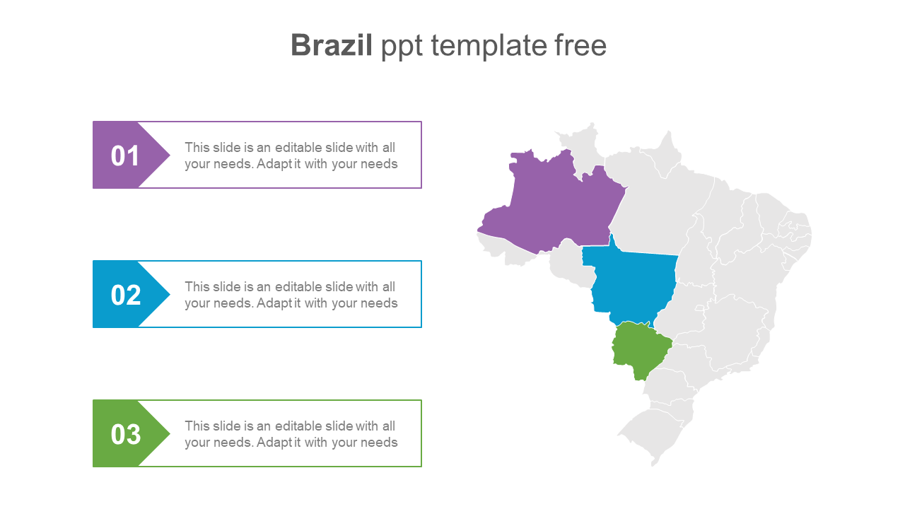 Inspiring Brazil PPT Template Free Presentation Slide